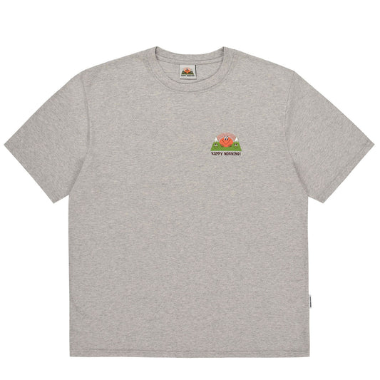 Kappy Kappy Morning Half T-Shirt Toru Fukuda Edition Melange Gray