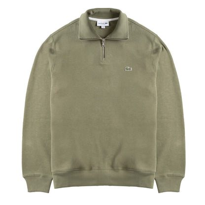 Lacoste Half Zip Sweatshirt Khaki Green