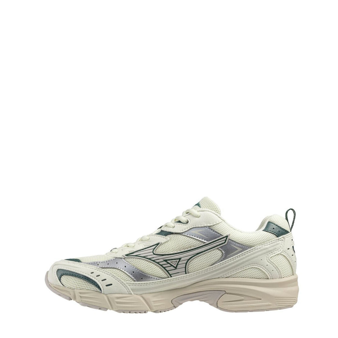 Mizuno Dames MXR Casual Trainer Pristine / Wind Chime / Bistro Groen