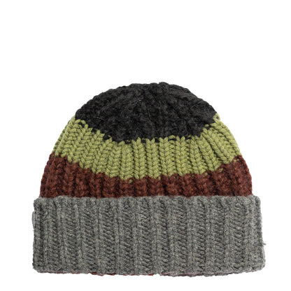 Bonnet en mélange de mohair color block Paul Smith Noir